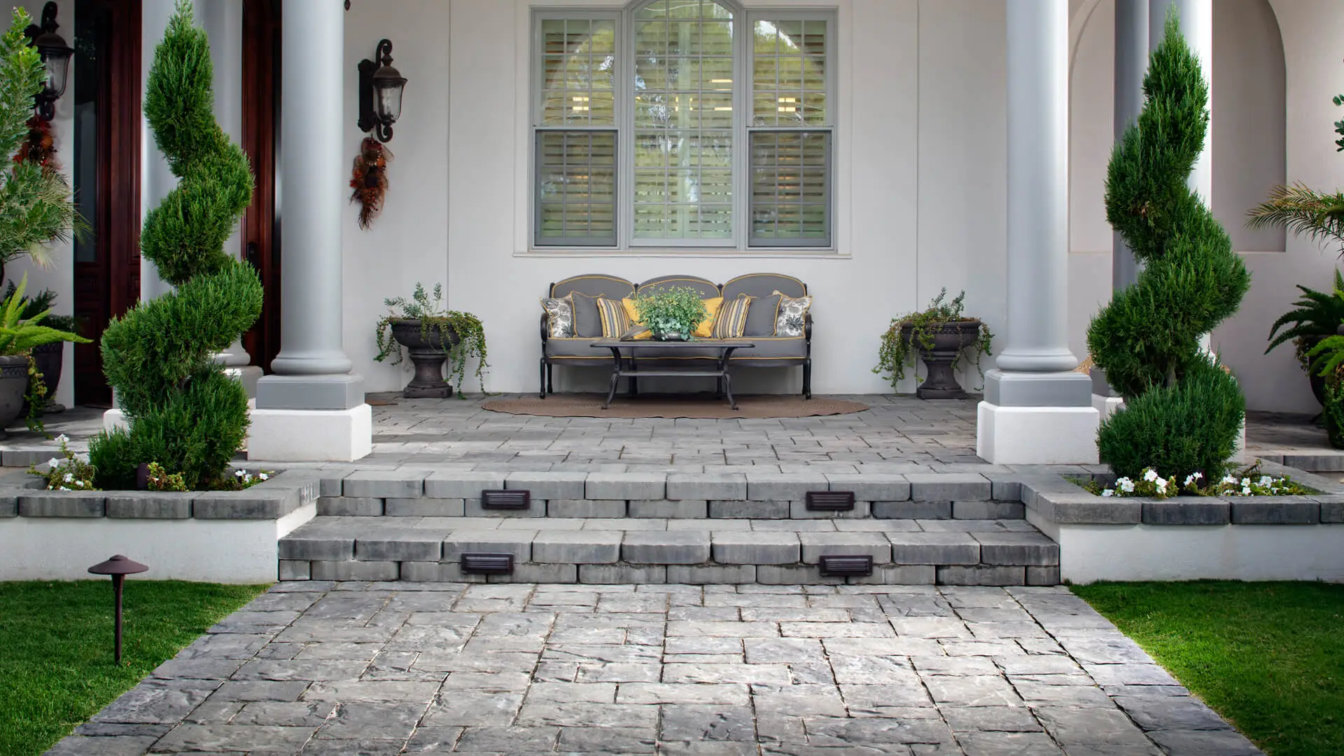 Outdoor pavers installed in Sausalito, CA.