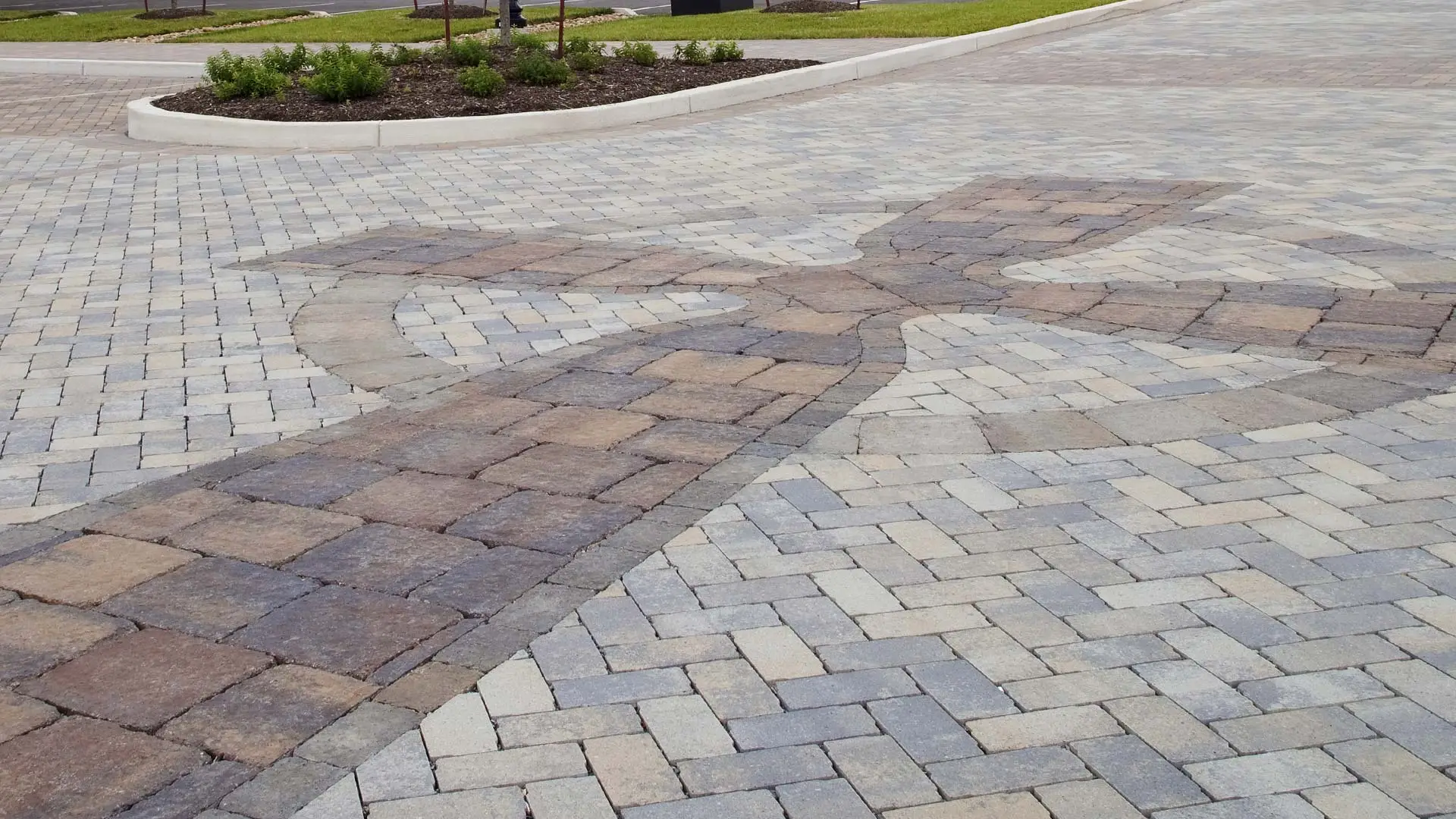 Outdoor paver installation in Lafayette, CA.