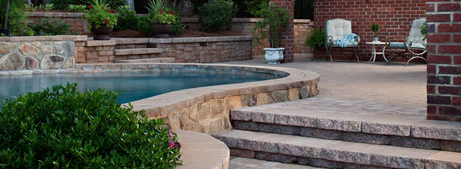 Outdoor pool paver patio in Ignacio, CA.